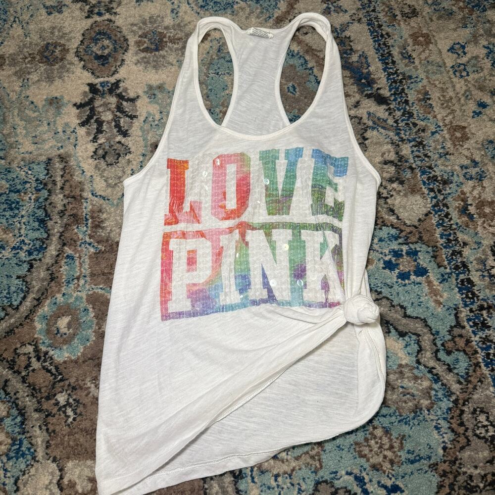 vs pink bling tank